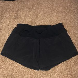 Black lululemon shorts size 6